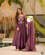 Designer Party Gown Palazzo & Dupatta Set