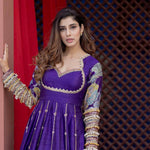 DESIGNEREMBROIDERED ANARKALI GOWN WITH DUPATTA