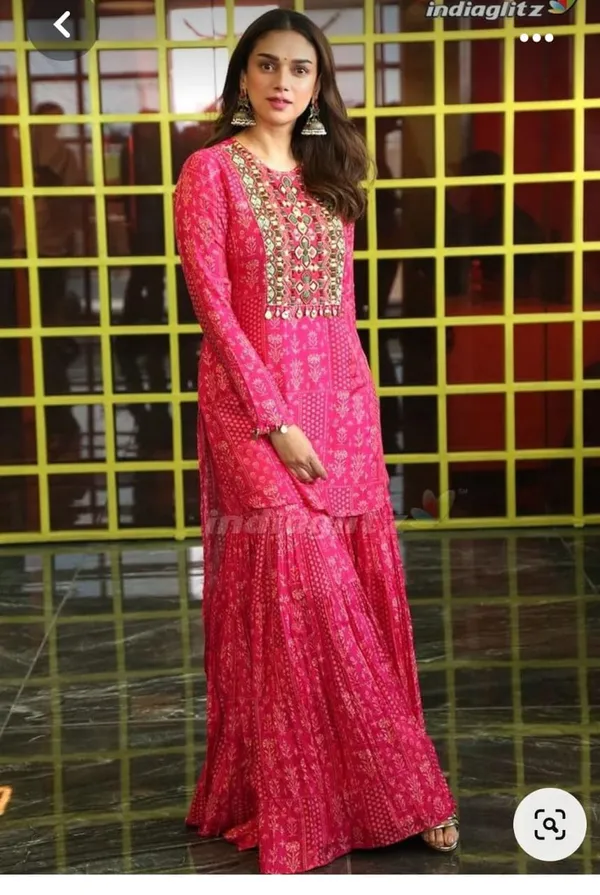 RANI COLOR KURTA & SHARARA SET