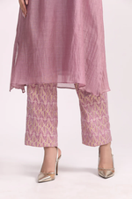 Lavender Chanderi Suit Set