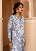 Zainab Chikankari Mulmul Straight Kurta