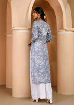 Zainab Chikankari Mulmul Straight Kurta