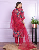 Modal Silk Printed Kurta Set With Dupatta