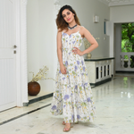 FLORAL JAAL PRINTED COTTON DRESS