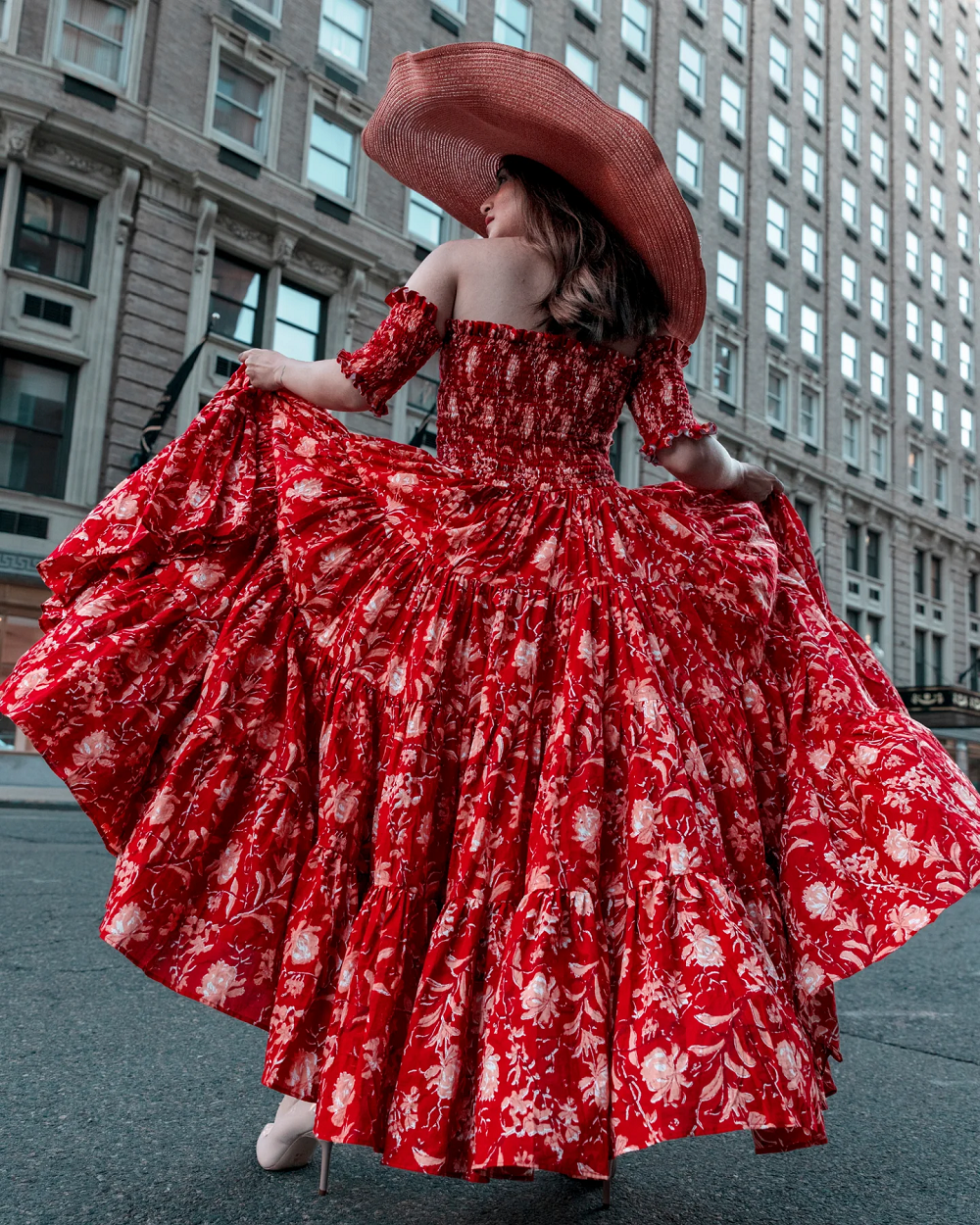 ROSA SMOCKED COTTON DRESS