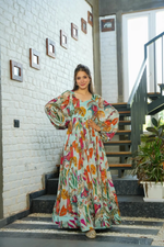 CHININ PRINTED GOWN