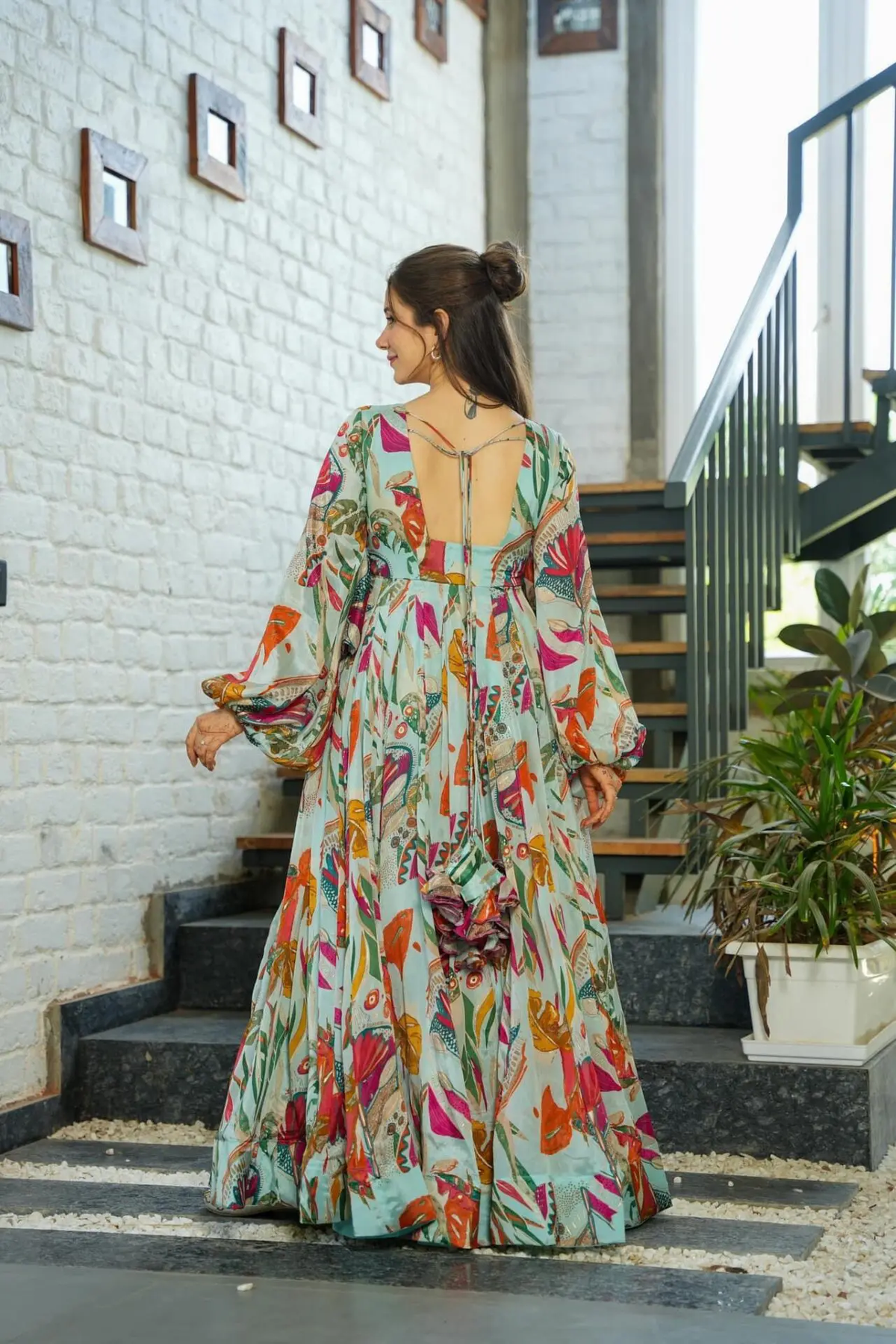 CHININ PRINTED GOWN