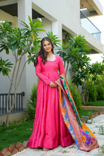 LONG GOWN WITH DUPATTA SET