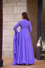 Purple Georgette Long gown