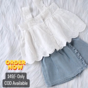 White Top And Bottom For Kids On Sale