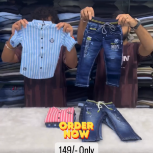 Sky Blue Shirt And Pent For Kids On Sale
