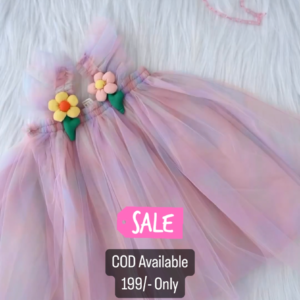 Light Purple Organza Skirt For Kids On Sale