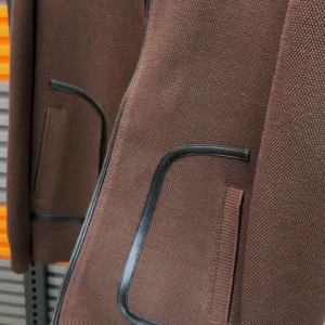 Men’s Textured Knit Zip-Up Bomber Jacket