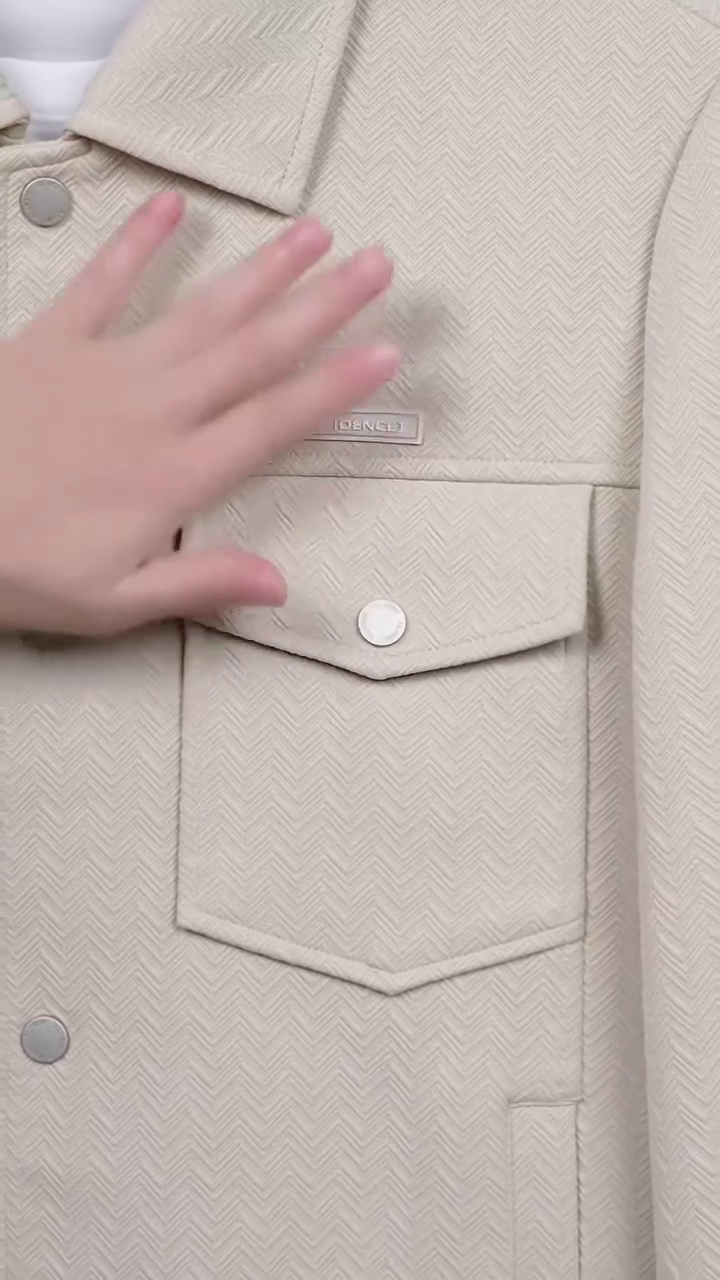 Men’s Structured Shirt Jacket with Flap Pockets - Image 6