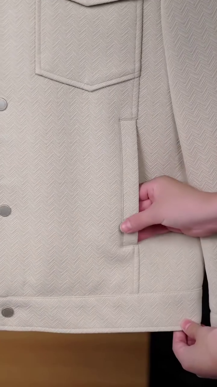 Men’s Structured Shirt Jacket with Flap Pockets - Image 7