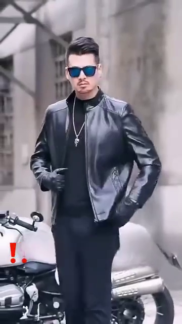 Men Solid Leather Jacket - Image 6