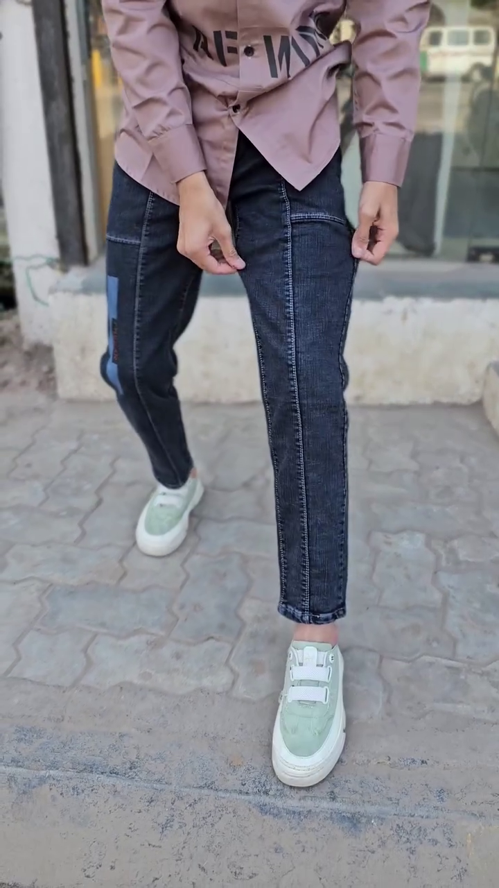 Blue Baggy fit Jeans - Image 4