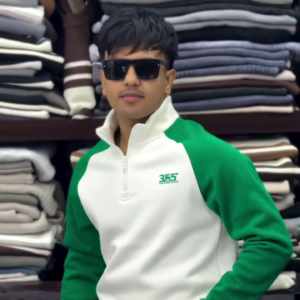 Men’s Stylish Full Sleeve T-Shirt with Contrast Sleeves