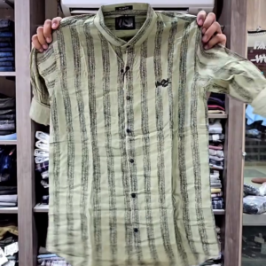 Premium Summer Comfort Men’s Stripe Linen Shirt